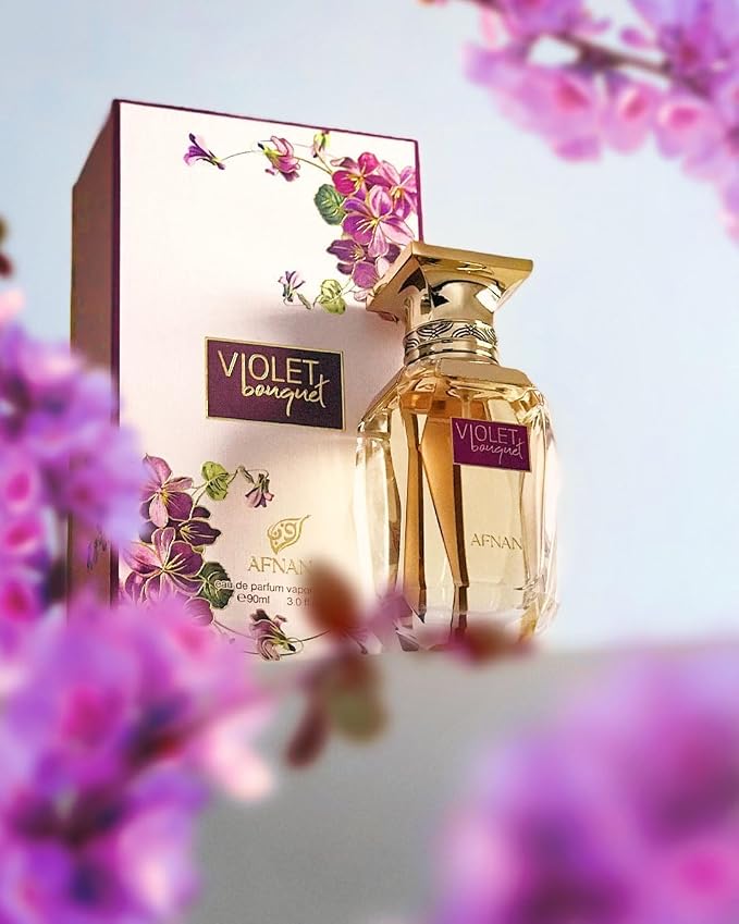 Afnan Violet Bouquet Eau De Parfum for Women, 2.7 Fl. Oz
