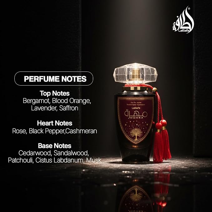 Lattafa Mohra for Unisex Eau de Parfum Spray, 3.4 Ounce / 100 ml