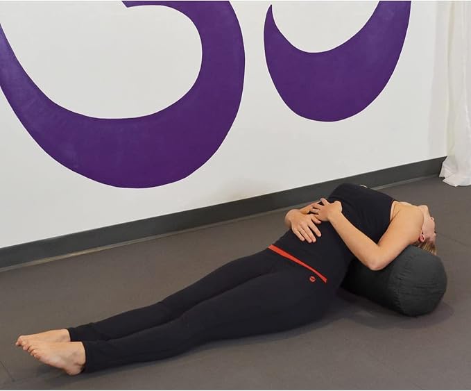 YogaDirect Supportive Round Cotton Yoga Bolster