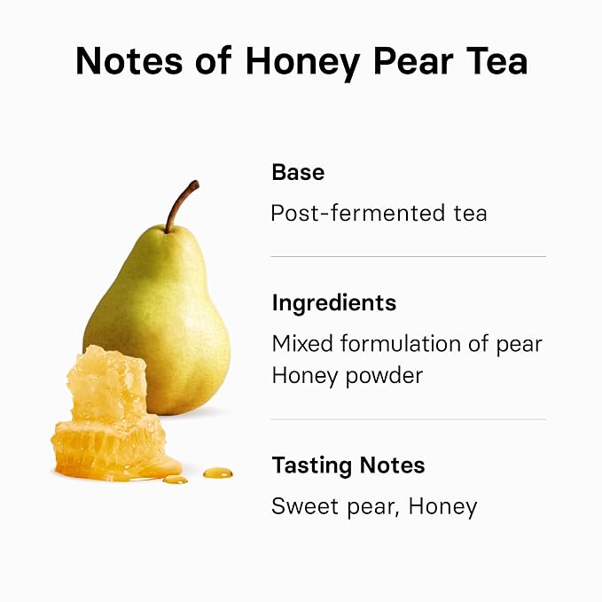 OSULLOC Honey Pear Tea (Sweet Pear & Honey Flavor), Iced tea bags Fruit tea Blend, Premium Teabags from Jeju Island, 20 count