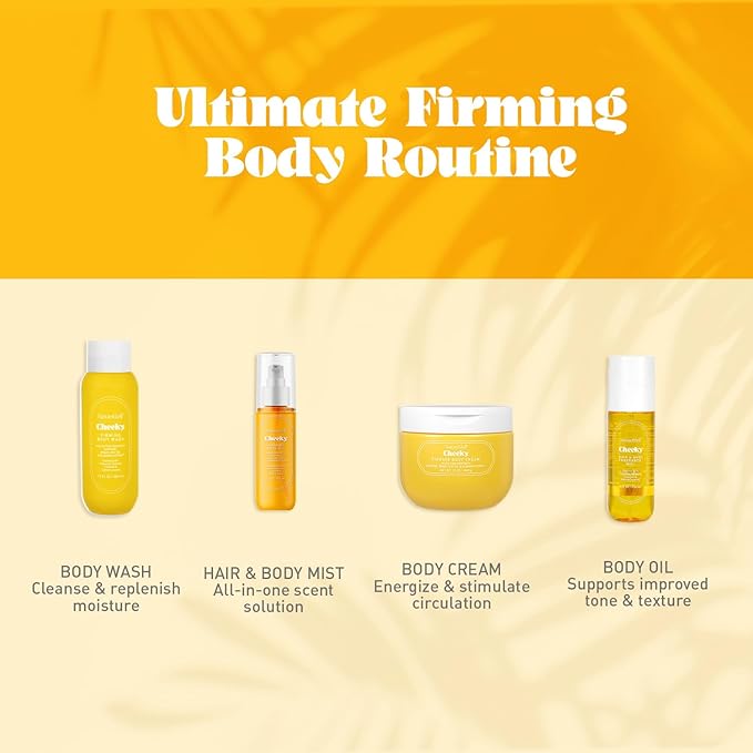 NATURE WELL Cheeky Firming Body Oil, Luxuriously Glowy & Fast-Absorbing Formula Designed to Nourish, Firm, & Visibly Smooth Skin, Scented with Pistachio, Almond, Coconut, & Salted Caramel, 3.4 Oz