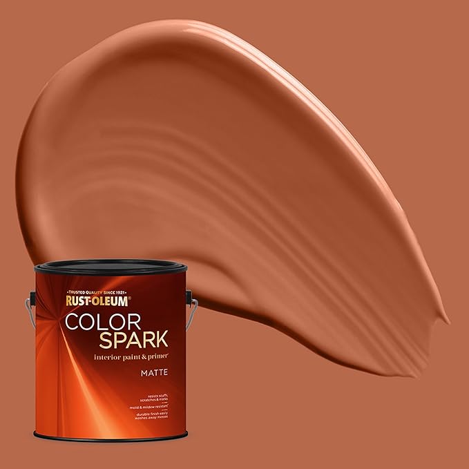 Rust-Oleum Color Spark Interior Paint and Primer in One, Matte, Fall Fest, 1 Gallon
