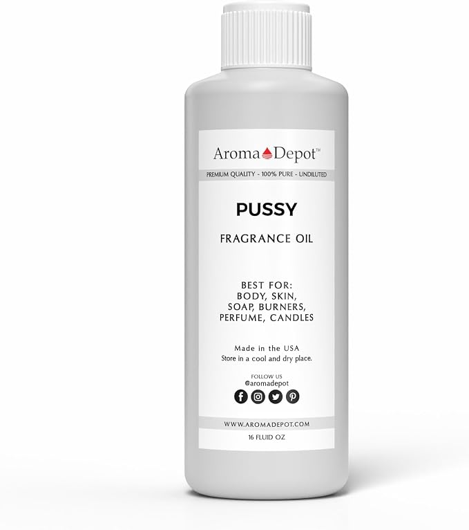 Aroma Depot Pussy Perfume/Body Oil (7 Sizes) Our Interpretation, Premium Quality Uncut Fragrance Oil Floral scent (16 Ounce Plastic Bottle (480ml))