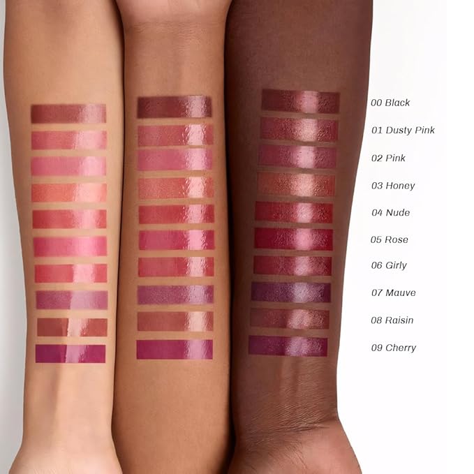 evpct Plum Cherry Honey Lipstick Tinted Lip Balm, Sheer Hydrating Shine Tinted Lipstick for Women, Moisturizing Lip Color, Nourishing Tinted Lip Balm Plumper Gloss Stain, Glossy Shiny Finish, 09Cherry