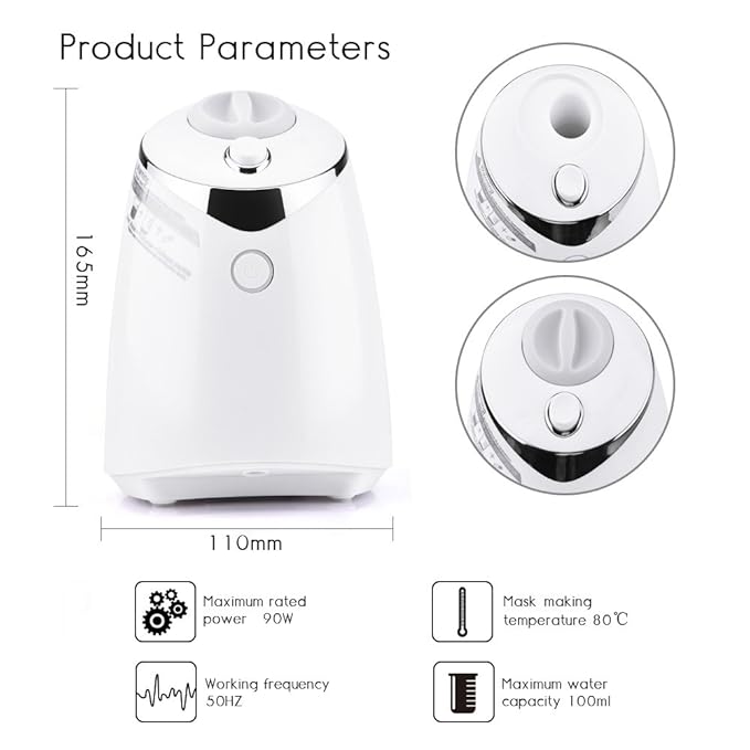 DeMoce Face Mask Maker Machine with 32 Collagen Tablets, Automatic DIY Facial Mask Kit for Home Use, Make Your Own Face Masks & Facial Creams, Beauty Gifts for Women Girls