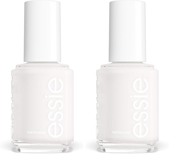 essie Nail Polish, Sheer White, 0.46 Ounce | Glossy Shine | Marshmallow | Pack of 2