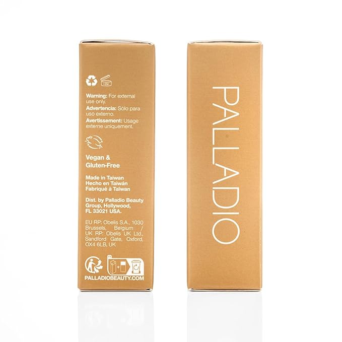 Palladio Skin Tint with Aloe, Niacinamide and Hyaluronic Acid, Sheer to Medium Coverage, Glowy Finish, Brightening and Blurring Lightweight Foundation Makeup (Dark Caramel)