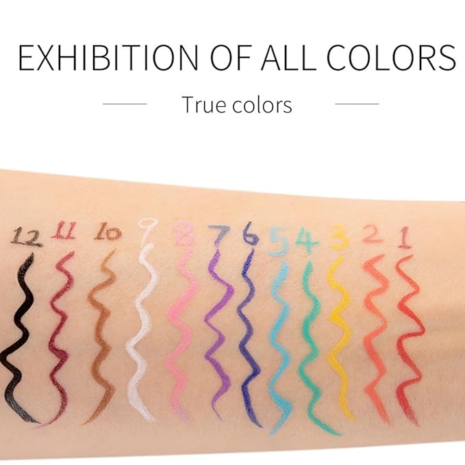 liquid eyeliner waterproof eyeliner Pigmented smudge proof eye liner liquid liner Green