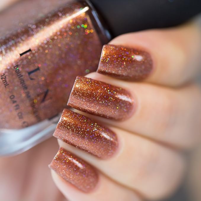 ILNP Cabin Fever - Burnt Orange Holographic Nail Polish