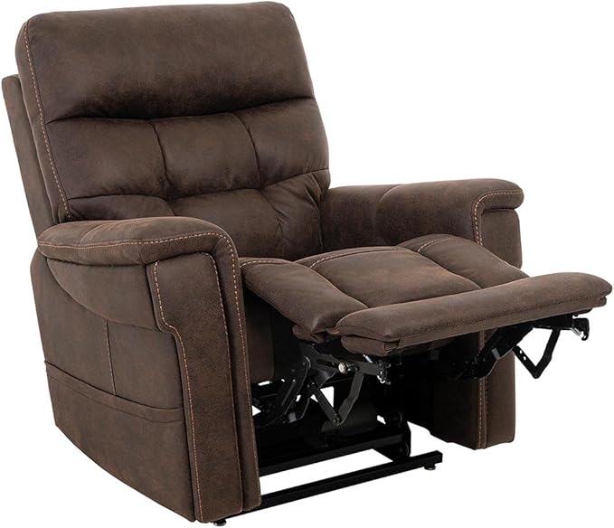 VivaLift! Radiance Power Recliner Lift Chair by PrideMobility, with 3 Heat Pads Heat System (Canyon Walnut, Small with Curbside Delivery)