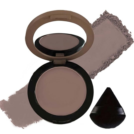 Cool Toned Contour Palette with 1 Puff, Grey Contour Powder for Fair Pale Light Cool Toned Skin,Ultra-Blendabled, Multiuse Contouring Face Sculpting Bronzer Makeup Eyeshadow Palette
