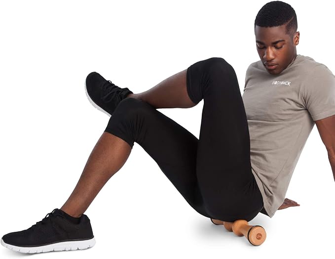 Body Back FSA Eligible Wood Back Roller, Spine Stretcher & Aligner, Ma Roller, Back Cracker for Back Pain Relief and Muscle Recovery, Manual Back Massager, Wood Therapy Massage Tool (15 inch)