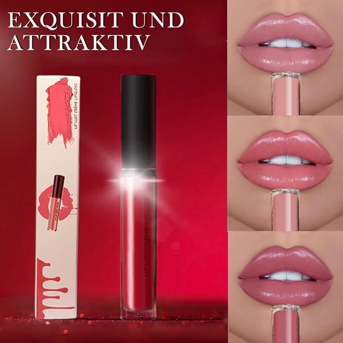 12 Color Cream Lip Gloss - Waterproof Long-Lasting Moisturizing Lipstick, Non-Stick to Cup Natural Jelly Lipstick for Women Home Travel (#11, 1pack)