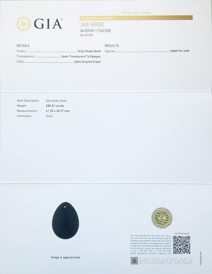 Polar Jade Nephrite Jade Stone Egg – “Stone of Heaven” Genuine Natural Jade, Smooth Hand-Polished Finish, Dense & Durable Wellness and Meditation Stone (Medium, Drilled)