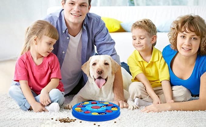 Interactive Dog Puzzle Toys for Puppy IQ Stimulation &Treat Training,Treat Dispenser Squeaky Toy for Smart Dogs, Puppy &Cats Fun Feeding (Level 1-3)