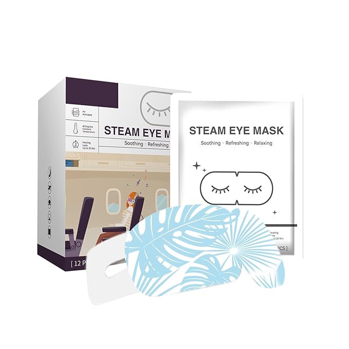 12 Count Stye Eye Treatment | Heated Eye Mask, Unscented Steam Warm Compress for Dry Eyes, Self-Heating Moist Eye Compress, Blepharitis & Chalazion & Overnight Stye Eye, Puffiness & Tired Eyes