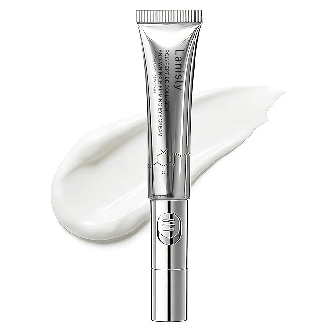 Electric Massage Eye Cream with 7-Peptide Complex – Anti-Aging, Wrinkles, Dark Circles, Puffiness, Firming, Lifting, Depuffing, Hydrating & Nourishing Skincare (20g)