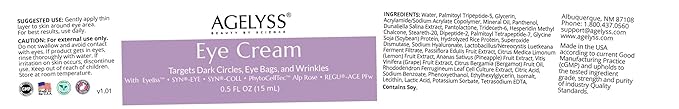 Restorative Eye Cream with Eyeliss™ - For Eye Bags, Dark Circles & Fine Lines - Paraben-Free, Cruelty-Free, Vegan - 0.5 fl oz. - Pack of 6