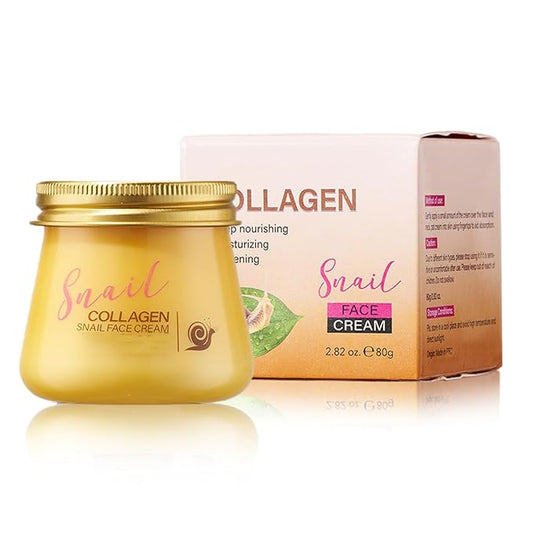 Snail Collagen Face Cream,Snail Hydrating Anti-Wrinkle and Rejuvenating Cream,Collagen Rejuvenation Moisturizing Repair Cream for Women (1PCS)