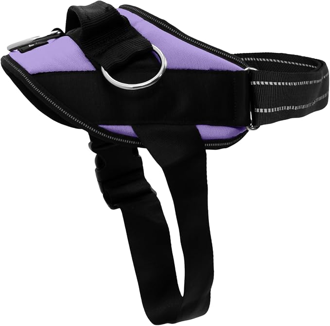 ShawnCo Essential Dog Harness, No-Pull Pet Vest (ICY Lilac,XS) | 3 Leash Clips, Easy On, No-Choke, Reflective, Adjustable Fit, Padded Comfort, Control Handle, For Small, Medium & Large Dogs