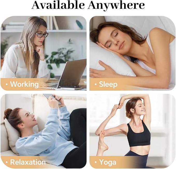 Castor Oil Pack Wrap, 9 Pcs Reusable Castor Oil Pack Kit Organic Cotton for Neck Waist Back Chest Eyes Knees and Feet,Adjustable Compress Pads for Entire Body