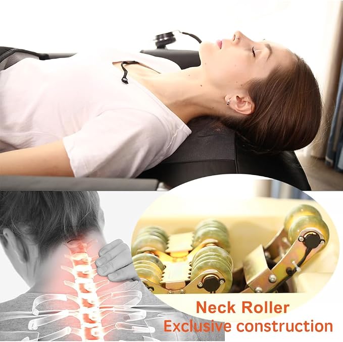 Far Infrared Jade Roller Automatic Thermal Therapy Massage Table Bed for Spinal Care Management Spinal Traction Decompression