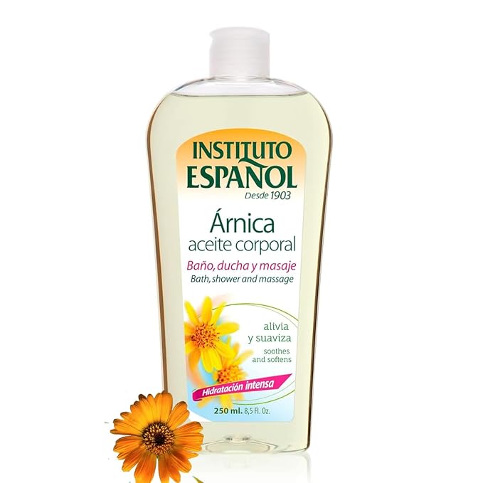 Instituto Espaol Arnica Oil, Body Oil for Intensive Nourishment, Fresh Fragrance, 8.5 Fl Oz, Bottle