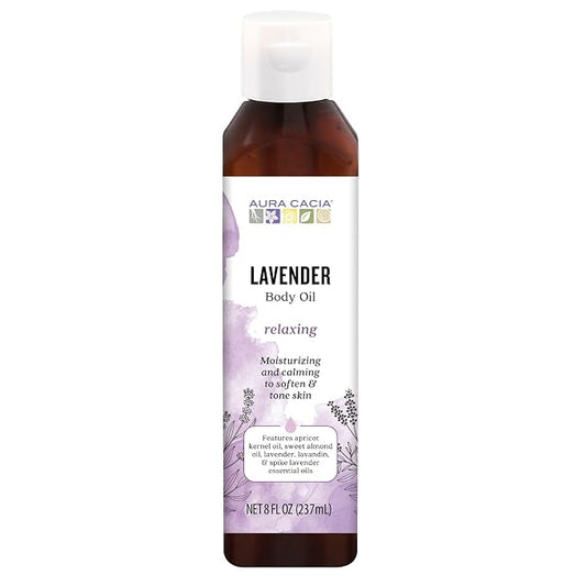 Aura Cacia Lavender Body Oil, 8 FZ