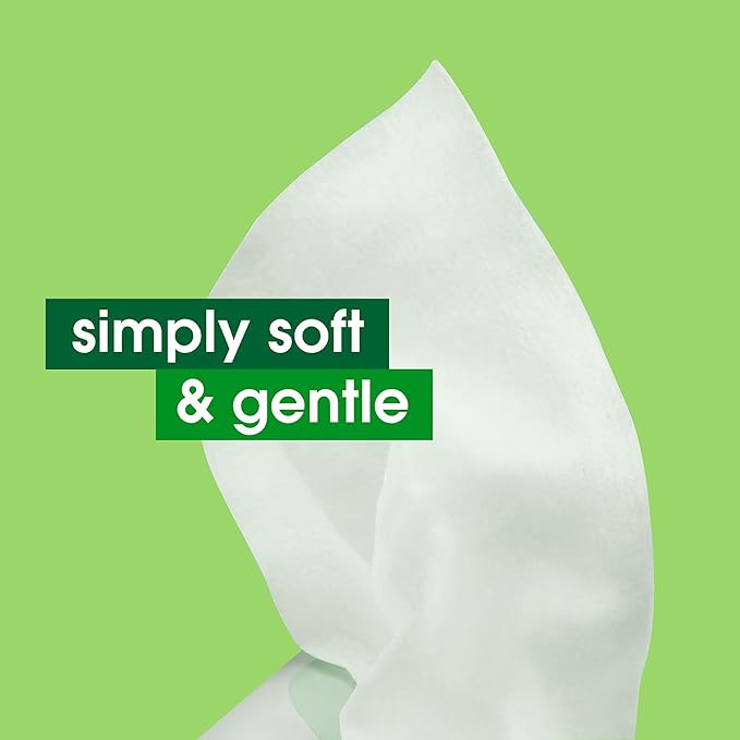 Simple Kind To Skin Micellar Makeup Remover Wipes - Face Wipes Instantly Remove Waterproof Makeup - Enriched with Vitamin B5 and E - Vegan - 2 pc