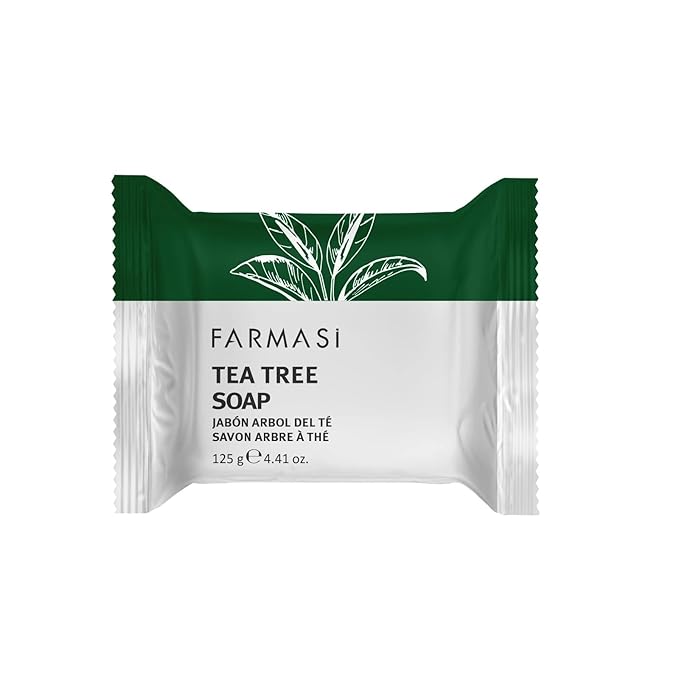 FARMASi 3 PACK Tea Tree Soap, Blemish Prone and Oily Skin Cleansing Bar for Face and Body, Clarifying Daily Cleanse, 4.41 oz Each