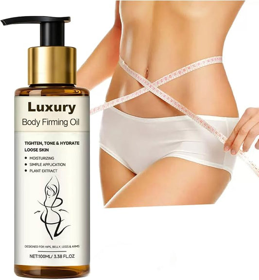 Luxury Body Firming Oil, Anti-Cellulite After-Shower Massage Oil, Natural Botanical for Tightening & Lifting Crepey Abdomen/Belly/Thighs/Butt, Moisturize/Fade Signs of Wrinkles/Marks|100ML/3.38Fl.Oz