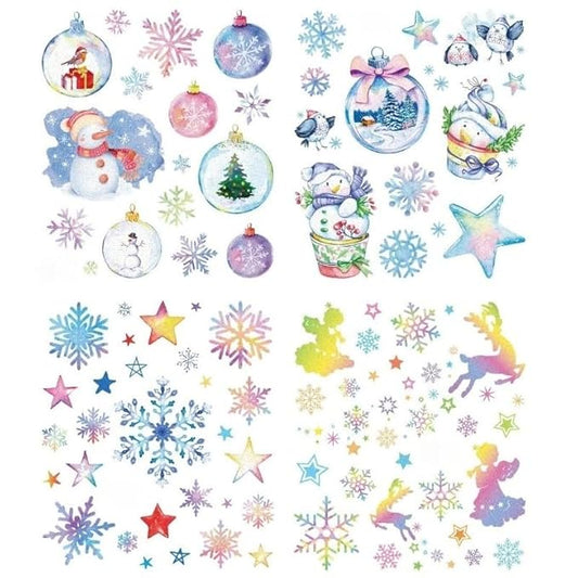 Christmas Temporary Tattoos for Kids and Adults, Holiday Santa Reindeer Snowflake Body Stickers, Xmas Party Favors Decorations.03