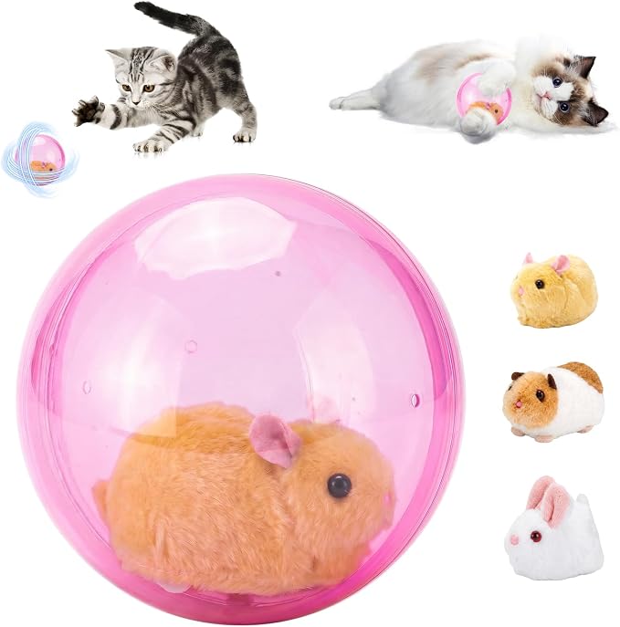 Interactive Cat Toys for Indoor, Animal Automatic Rolling Cat Ball