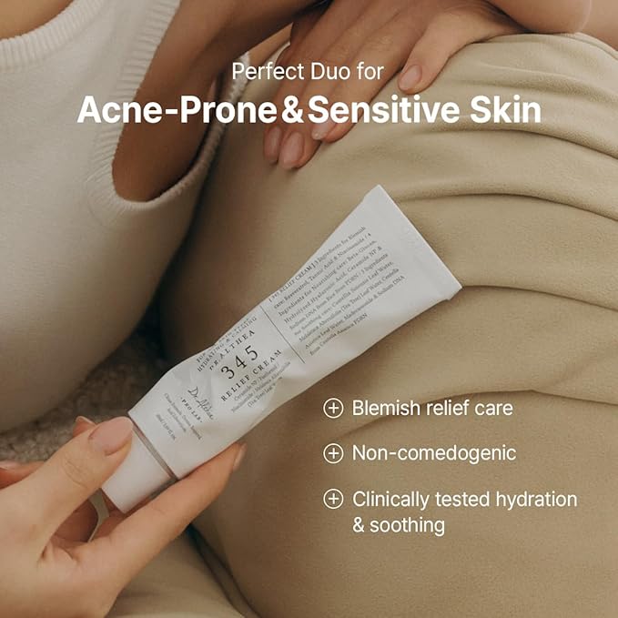 Dr.Althea 345 Relief Cream & Mist Duo | Soothing Recovery & Moisture for Sensitive Skin | Korean Vegan Skin Care Set for All Skin Types