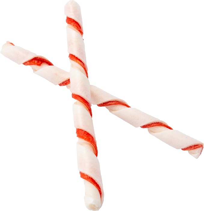 Dingo Twist Sticks Rawhide Dog Treat With Real Chicken, 50 Count | Long-Lasting Rawhide With Real Chicken, Provides Protein, Natural Chewing Action Promotes Clean Teeth, For Adult Dogs