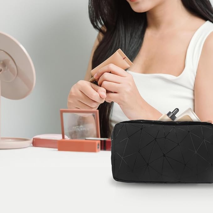 Period Bags, Tampon Holder for Purse, Waterproof Portable Leather Period Pouch, Sanitary Napkin Storage Bag, Black Makeup Bag Set, Pad Pouches for Period