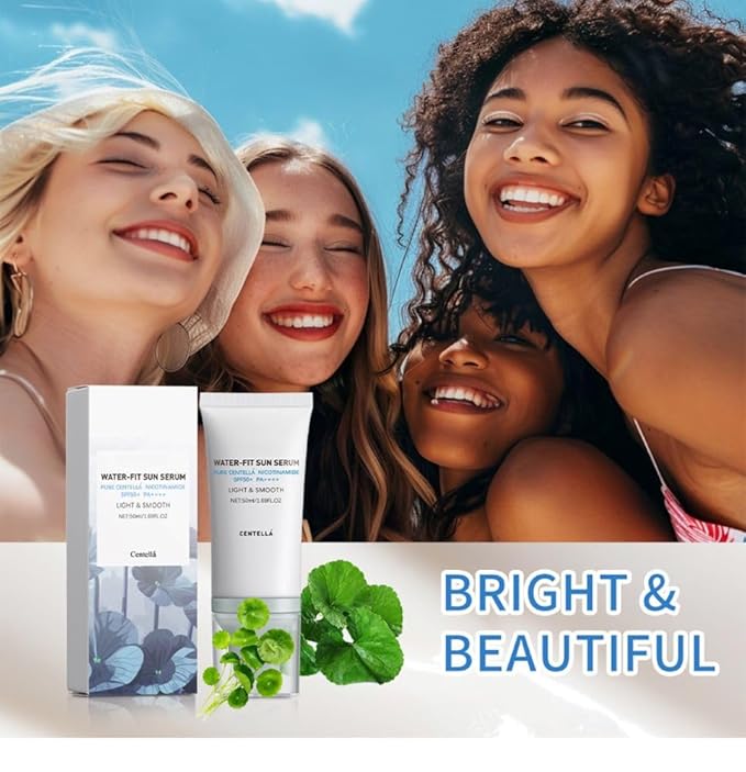 2 Pcs Centella Sunscreen,Lightweight HydratingSPF50 Centella Sunscreen for All Skin Type and UV Defense.