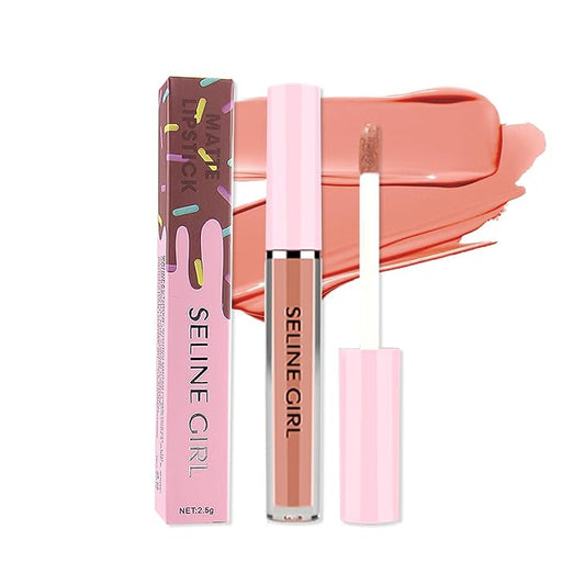 Matte Lip Gloss, Lip Gloss Silky Smooth Finish, Lipgloss Makeup Colorful and Creamy Texture, Lipstick for Every Occasion, Lip Oil Moisturizing and Hydrated #07