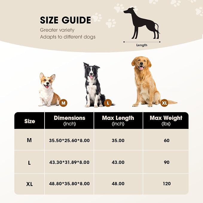 Czpalo Outdoor Elevated Dog Bed for Medium Sized Dogs, No-Tool Assembly. | Raised design promotes airflow. Tool-free assembly, easy-to-clean mesh, portable, with anti-skid feet. Indoor/outdoor use.
