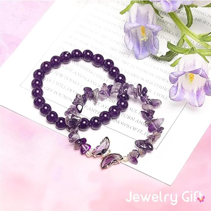 Bracelet, Adjustable Healing Stone Crystal Bracelets Beaded Bracelet Relax Anxiety Gifts For Women