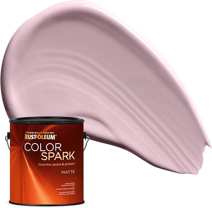 Rust-Oleum Color Spark Interior Paint and Primer in One, Matte, Cheeky, 1 Gallon
