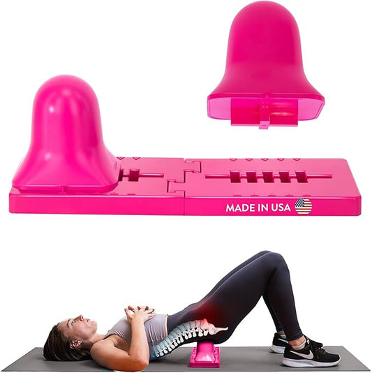 Thrival Ballhead - Fully Adjustable Psoas Muscle Release Tool for Hip Flexor, Back, Glute, Iliacus, and Neck Pain - Lower Back Pain Relief, Trigger Point and Myofascial Release Tool - Pink