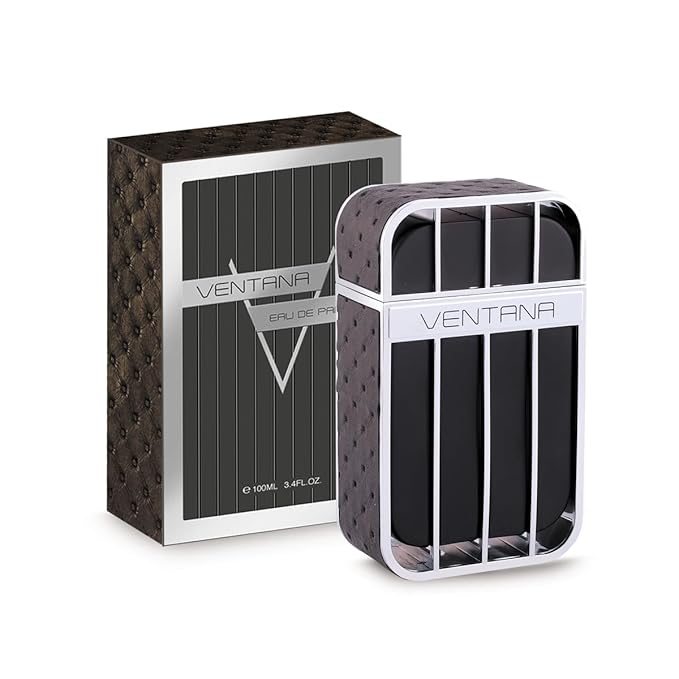 Ventana by Armaf for Men - 4 Pc Gift Set 3.4oz EDP Spray, 3.4oz Shower Gel, 8.4oz Shampoo, 1.7oz Body Spray