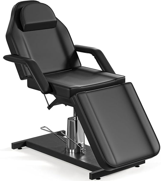Hydraulic Tattoo Chair Bed for Client Facial Beds for Esthetician Chair Adjustable Facial Bed Spa Chair Massage Table Beauty Tattoo Beds