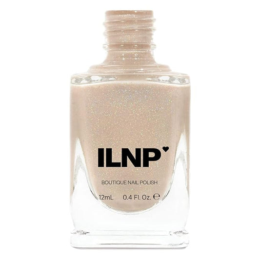 ILNP Elle - Almond Nude Holographic Sheer Jelly Nail Polish