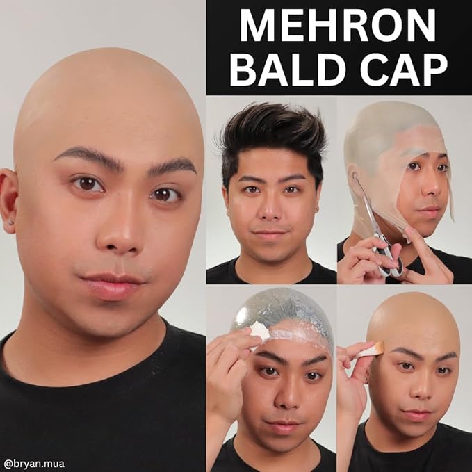 Mehron Makeup Premium Character Kits| Makeup Kits for Halloween & Cosplay| Made in the USA | Complete Kit | Includes Tools & Instructions on How to Create the Look | (Bald Cap)