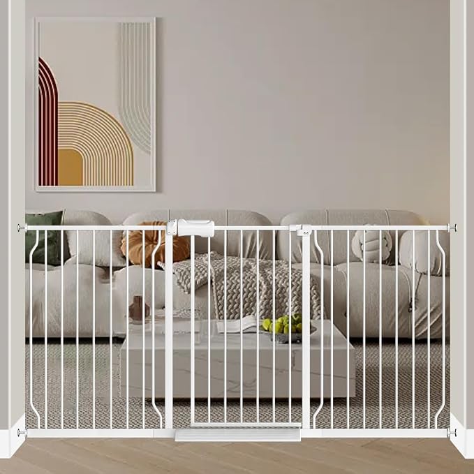 Fairy Baby 67-71.5 Inch Extra Wide Baby Gates Auto Close Child Safety Gates