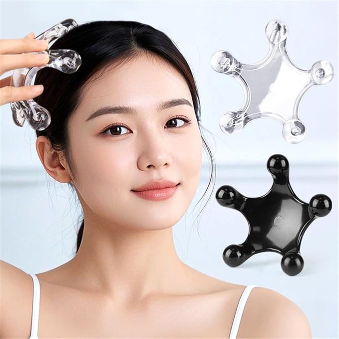 Trigger Point Massage Tools, 2 Pack Easier Grip Star Shaped 5 Legged Pressure Point Handheld Massage Tool for Deep Tissue Pain Relief, Suitable for Full Body (Black)