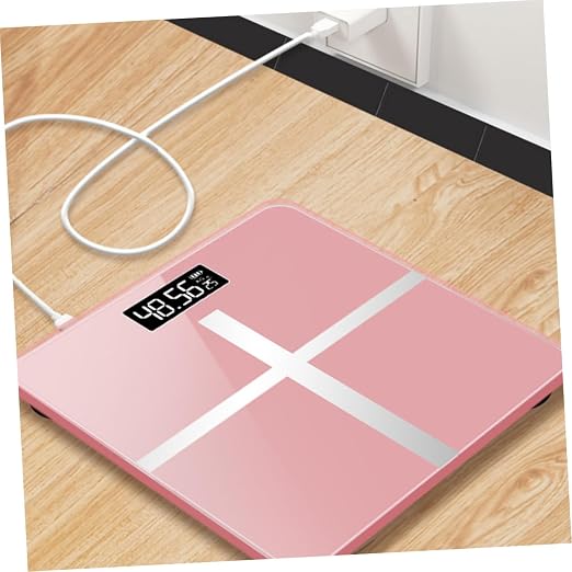 Healeved Rechargeable Battery Digital Scale for Body Weight Led Display Home Fitness Scale