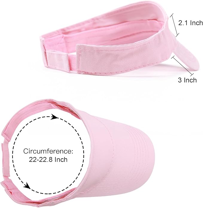 ANDICEQY Sports Sun Visor Hat, Sun Hat Visors for Women and Men for Outdoor | Adjustable Sun Visor Hats, Lightweight & Breathable, Cotton, Ideal for Running, Tennis, Golf, Outdoor Sports and Beach